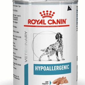 Ração ROYAL CANIN Lata Canine Veterinary Diet Hypoallergenic Wet para Cães 400g