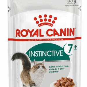 Ração Royal Canin Sachê Feline Health Nutrition Instinctive +7 Para Gatos Adultos 85G